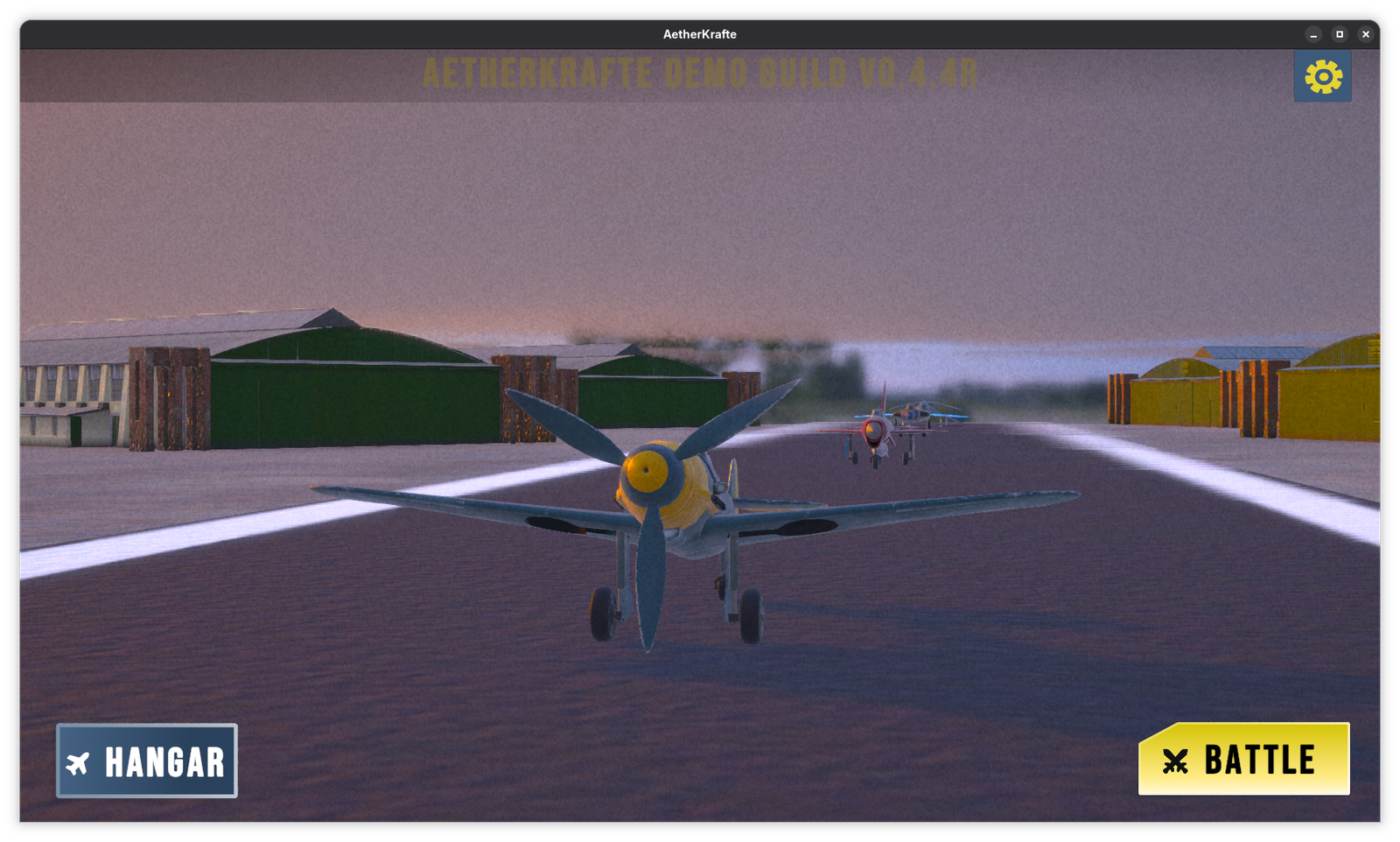 AetherKrafte alpha demo screenshot showing the current combat presentation