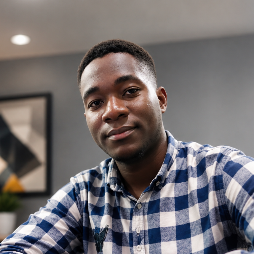 Portrait of Enoch Olateju Olayode, Art Director at Ayo Pixels.